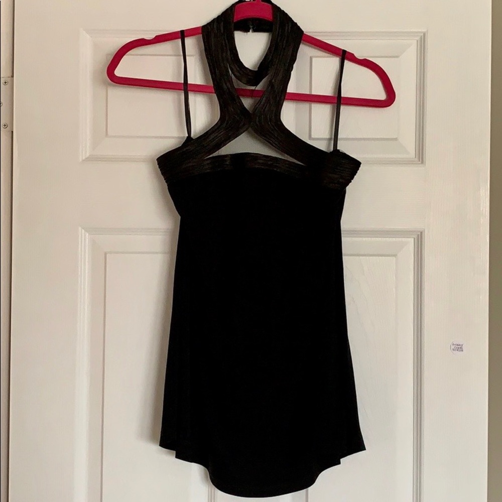 Black halter top